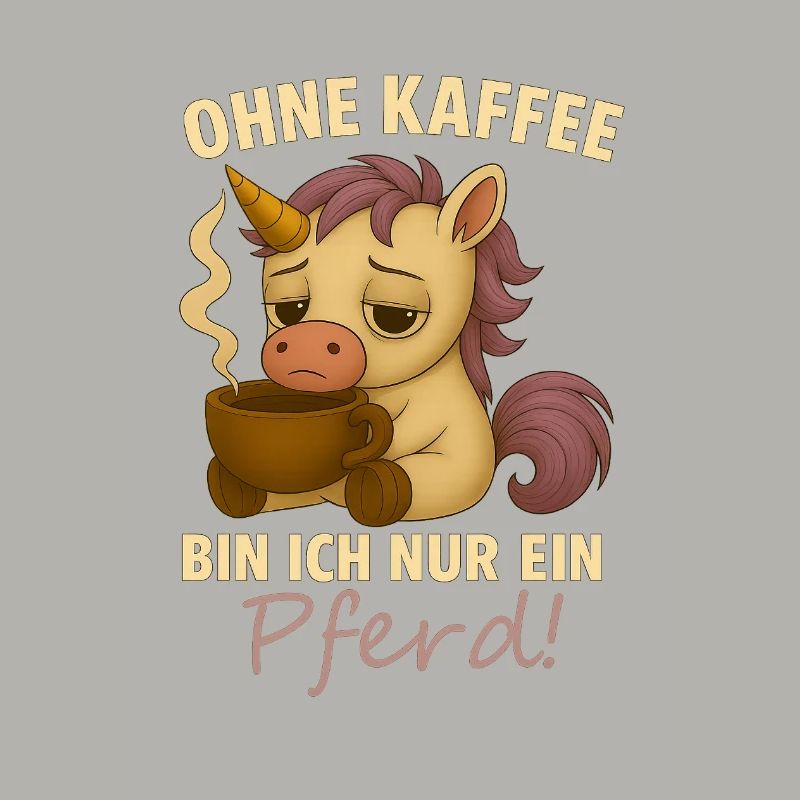 Ohne Kaffee bin ich nur ein Pferd