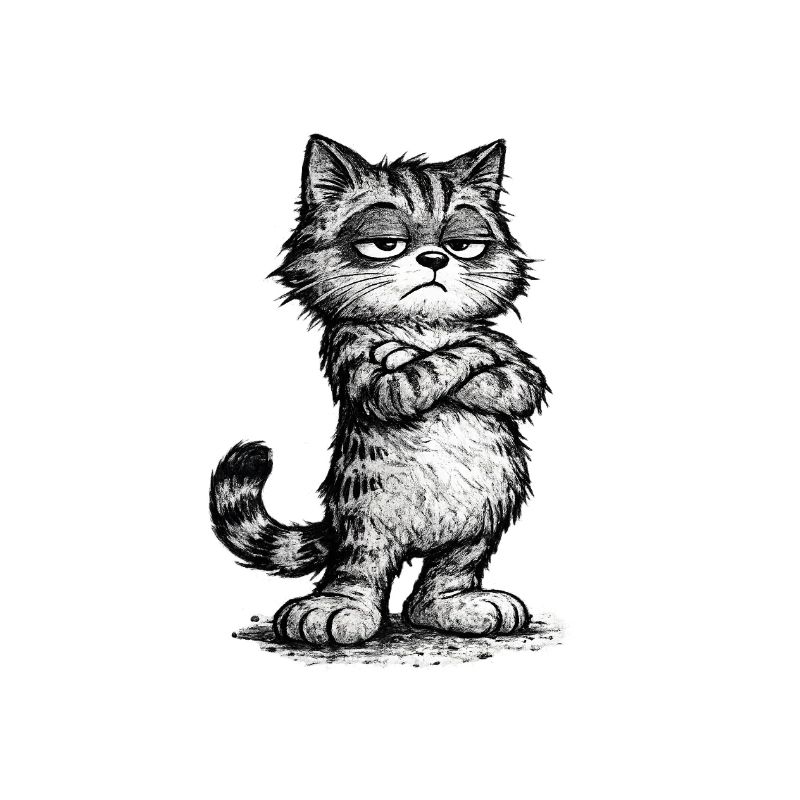 Grumpy Katze – Chef Vibes (Sketch Attitude)