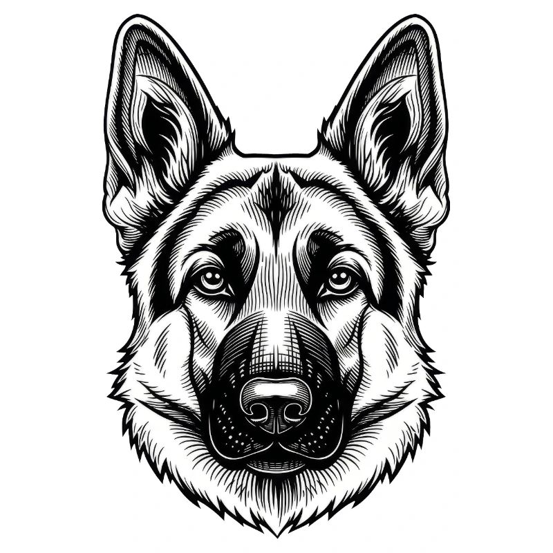 Inkline Deutscher Schäferhundkopf