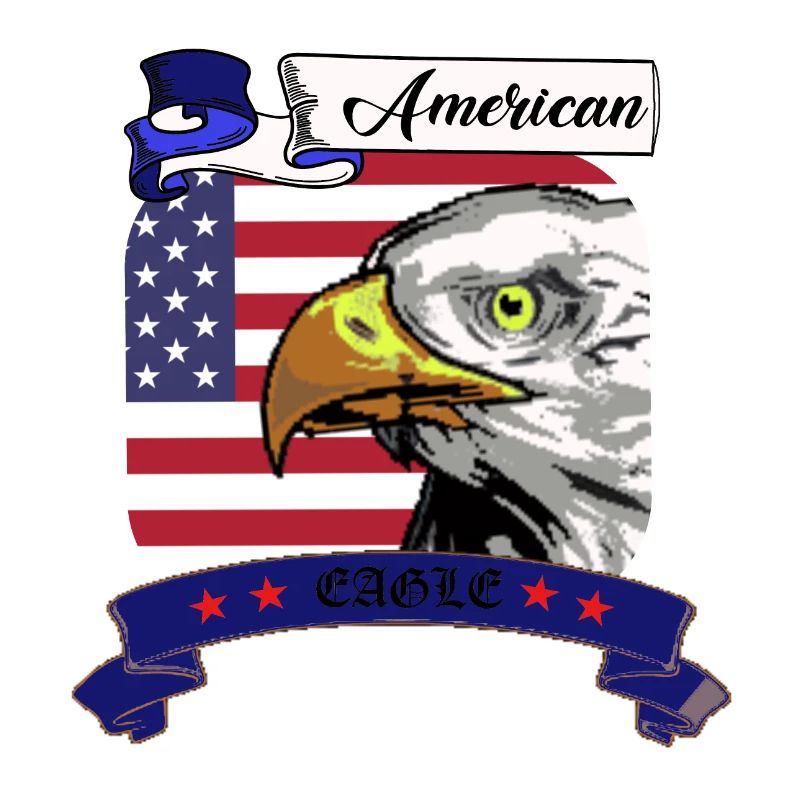 American Eagle, Amerika, Flagge mit Adler