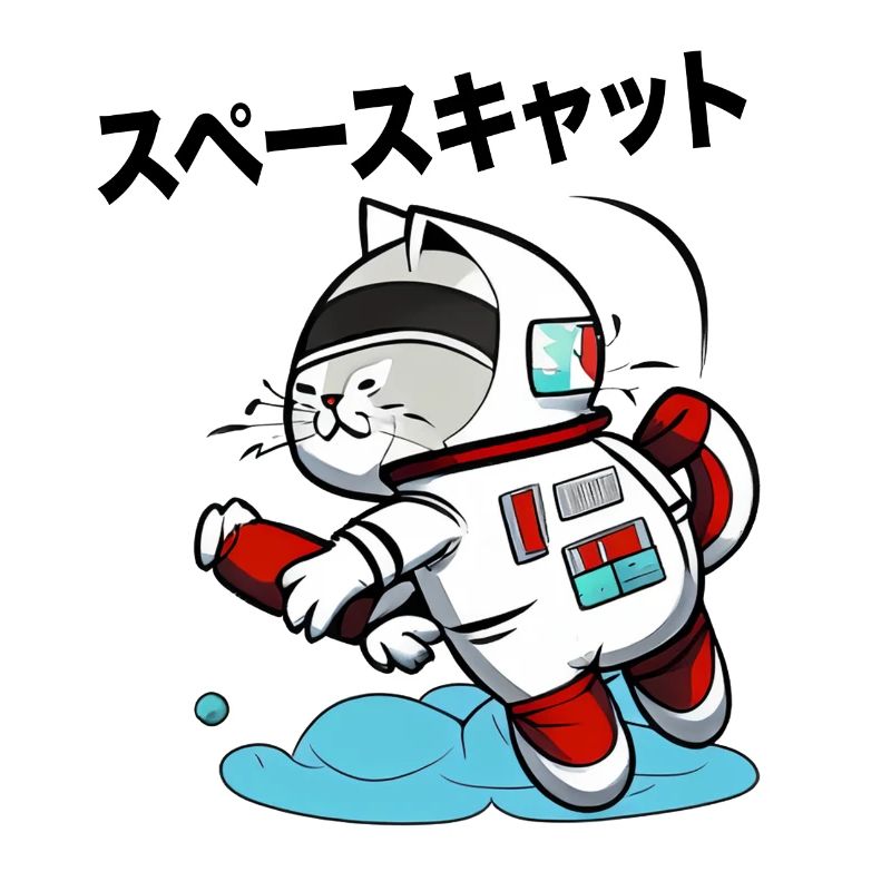 SPACE CAT JAPANISCH