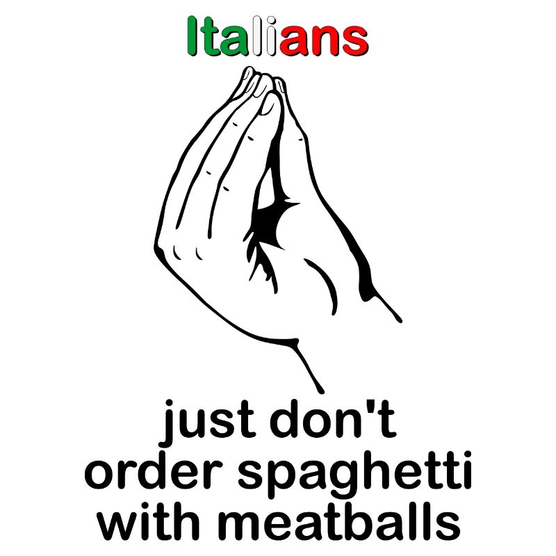 Les Italiens ne commandent tout simplement pas de spaghettis avec des boulettes de viande
