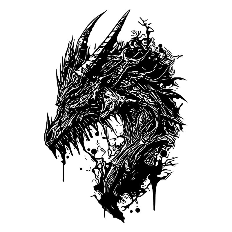 Dragon vintage effrayant