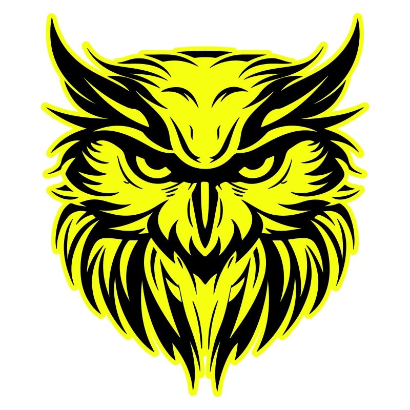 Eule Kopf Porträt Symbol