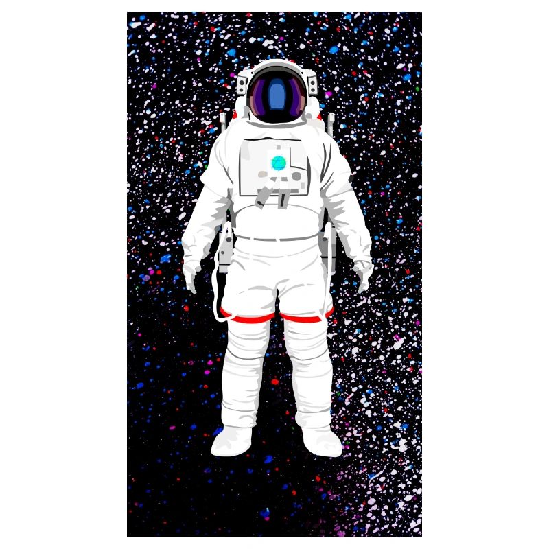 Floating astronaut space image