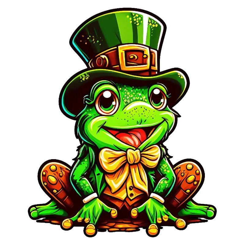 Magic Frog with St. Patrick's Day Cylinder