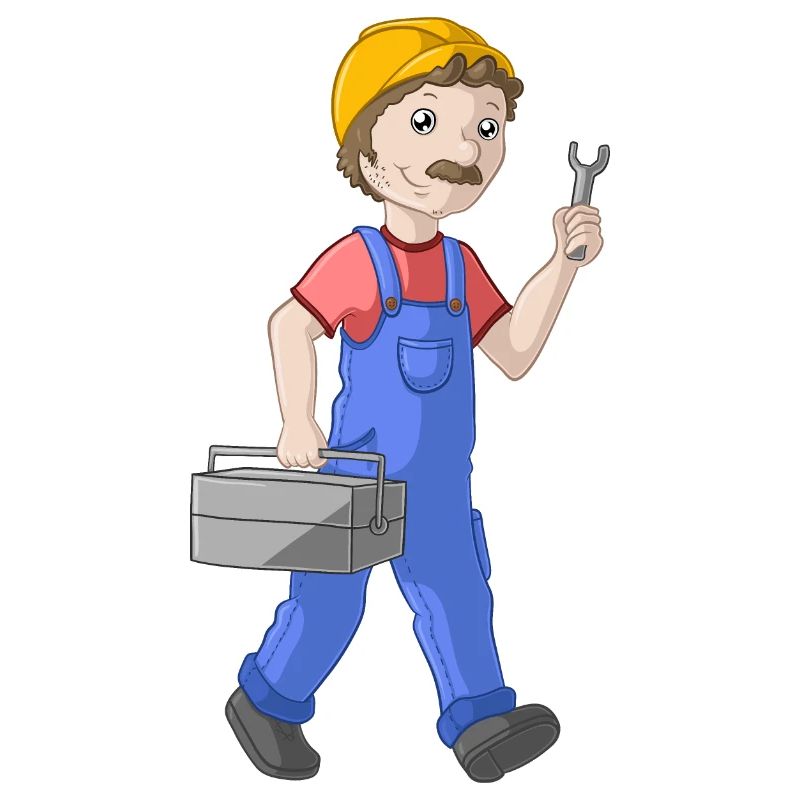 Comic Handwerker