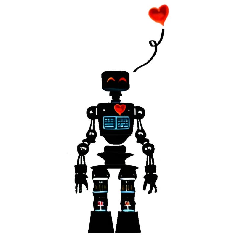 Liebender kleiner Roboter