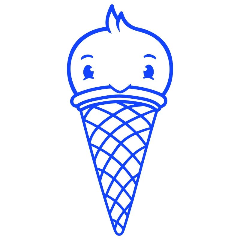 Vogel Eis Waffel Waffeleis Kugeln Eiscreme Eistüte