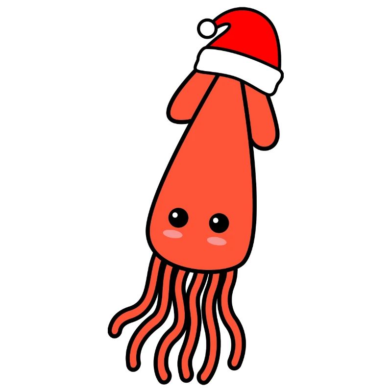 Squid Comic Christmas Xmas