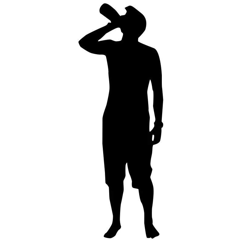 drinking man