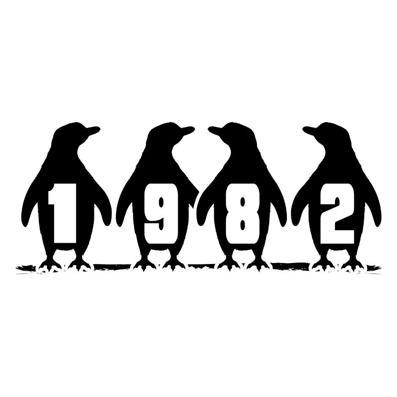 1982 geburtstag pinguinparty winterschwimmer