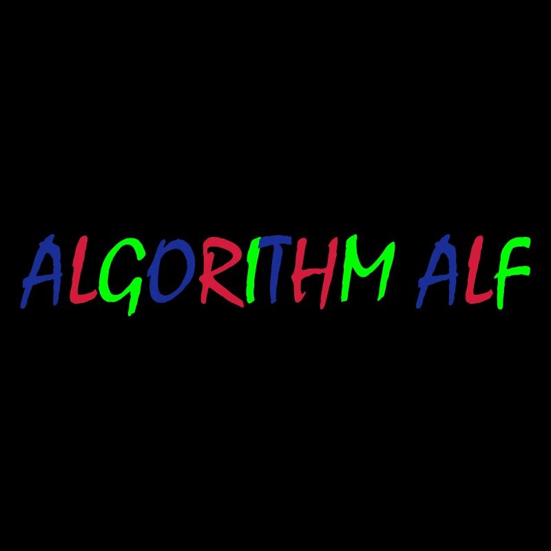Algorithme Alf – Typographie colorée