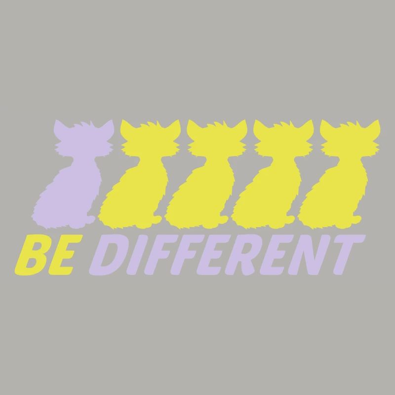 Soyez différents Chats Amis Soyez différents