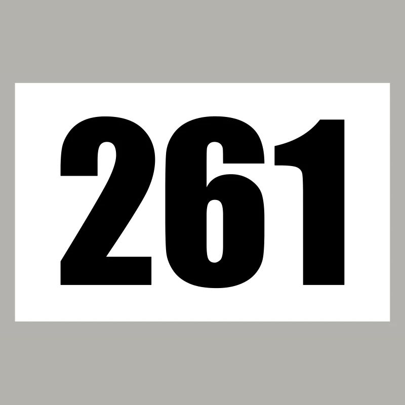Numéro de départ 261