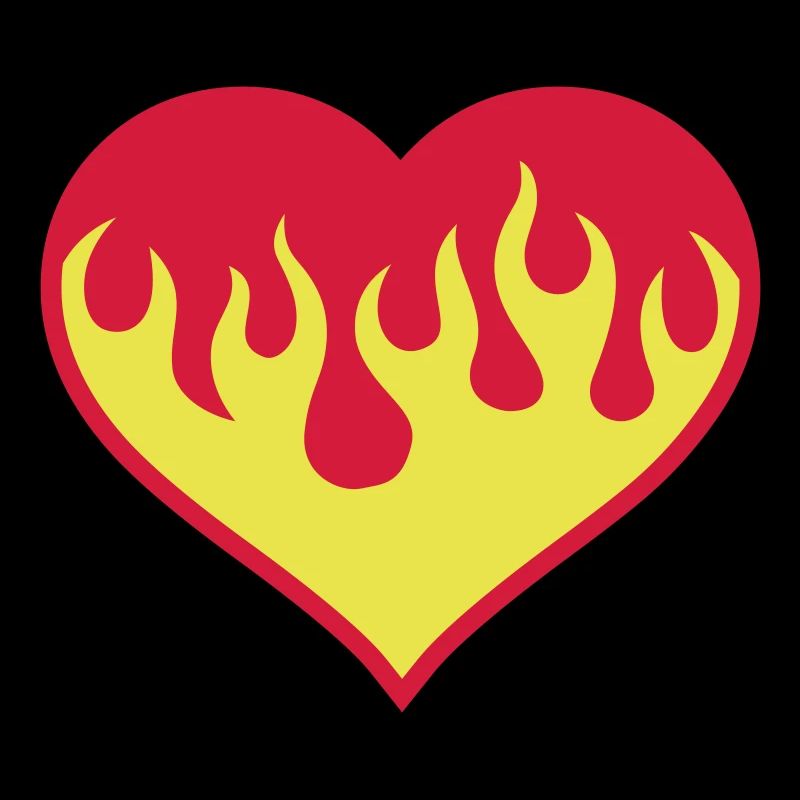 Flammendes Herz