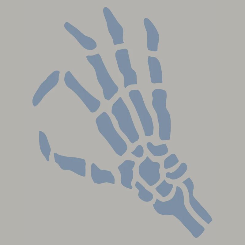 Hand Geste Skelett Loch