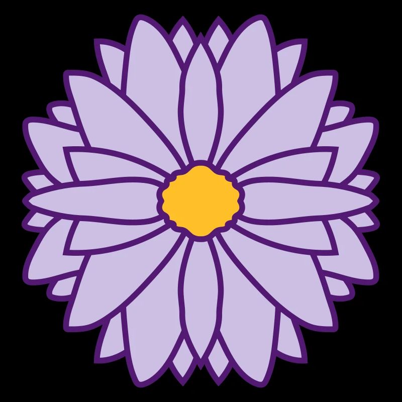 Round Pretty Flower Design