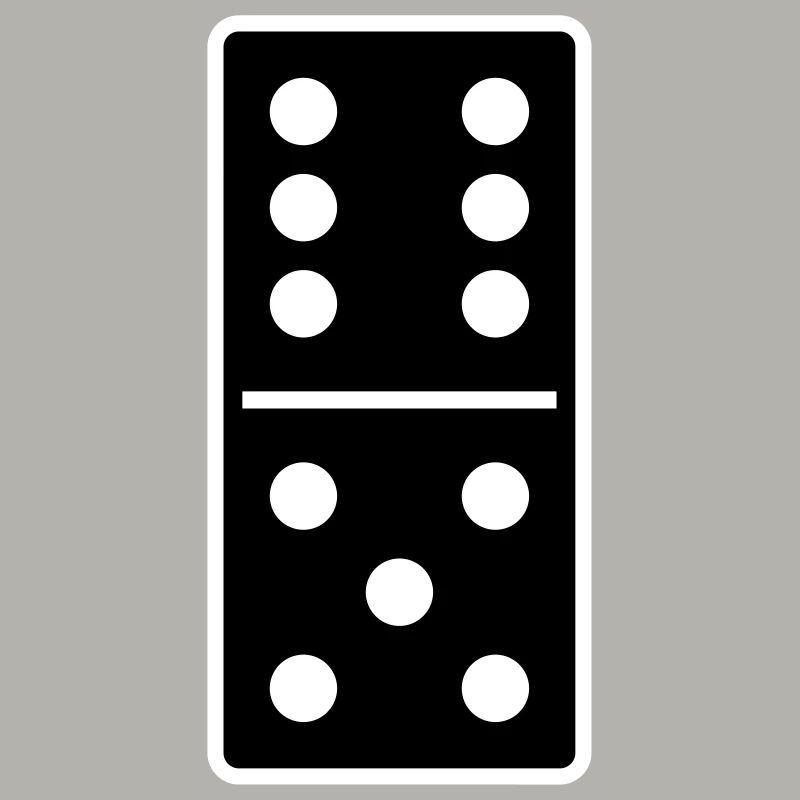 DOMINO STONE 6: 5 - VARIABLE COLOR - VECTOR DESIGN!