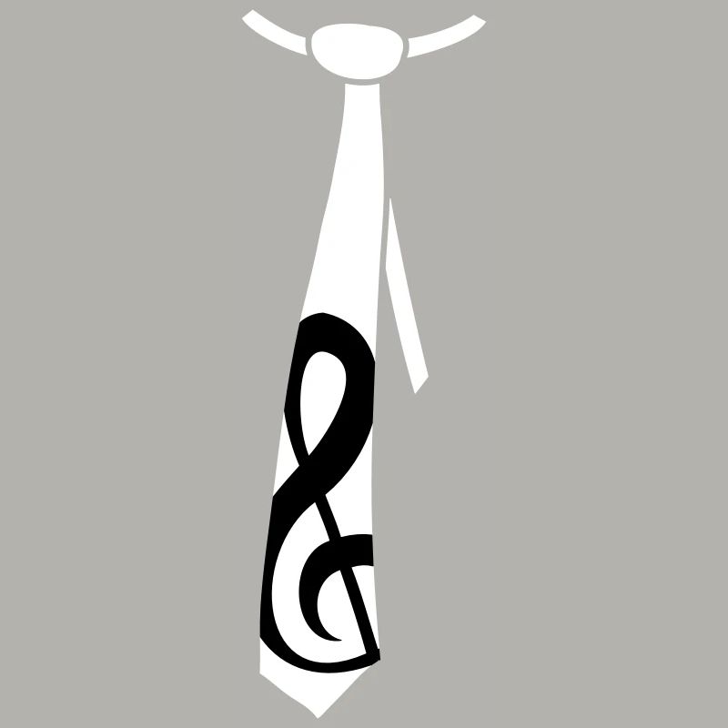 Clef de musique note cravate style occasion