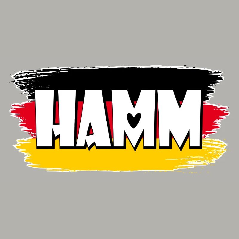 Drapeau de Hamm Allemagne