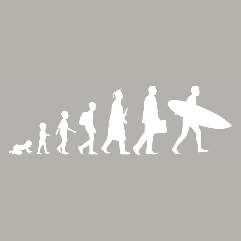 Evolution of a surfer