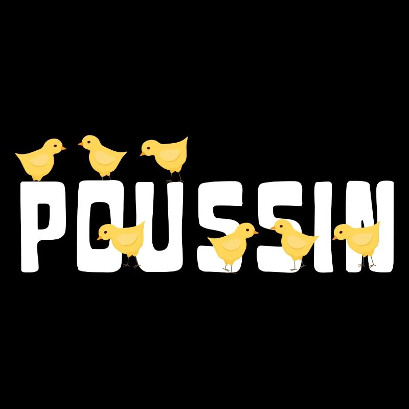 Poussin avec des poussins