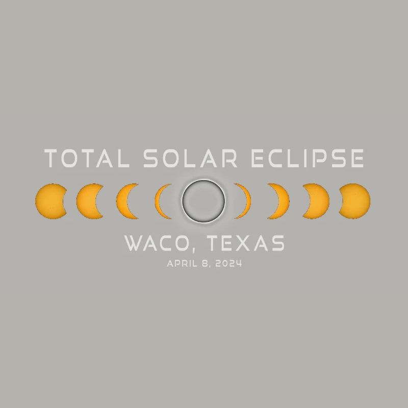 Waco Texas Solar Eclipse 2024 8 avril Souvenir