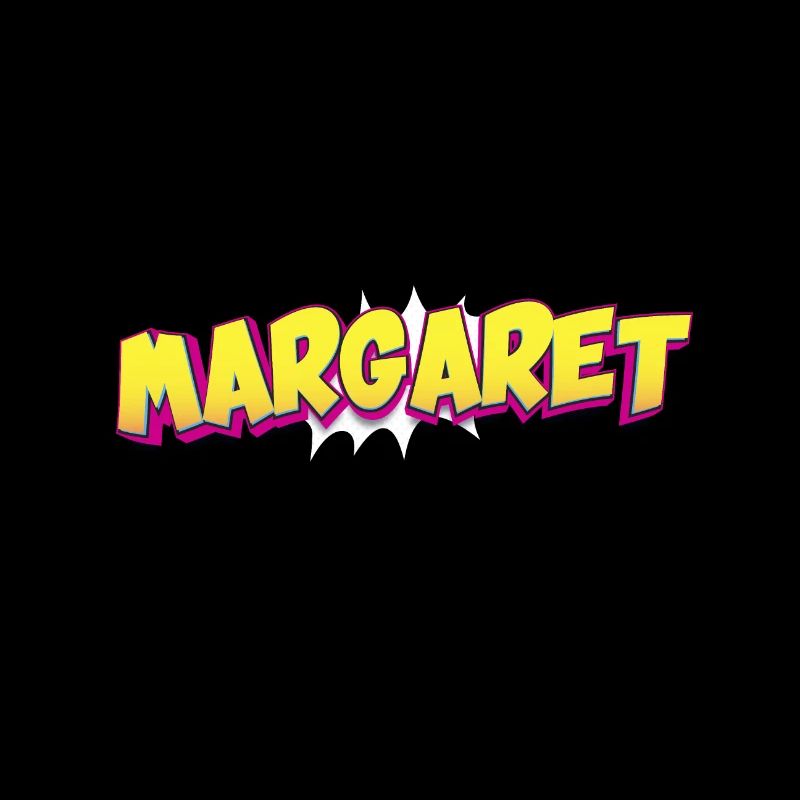Margaret benutzerdefinierter Name Comic-Stil Pop-Art,