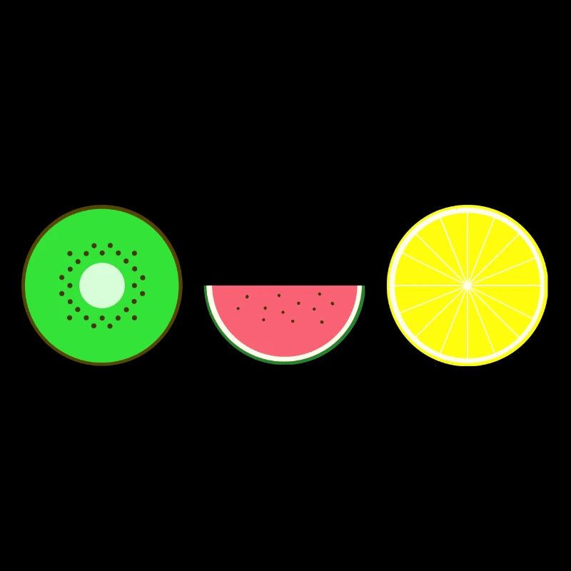 DIGITAL FRUIT - Hipster KIWI CITRON MELON