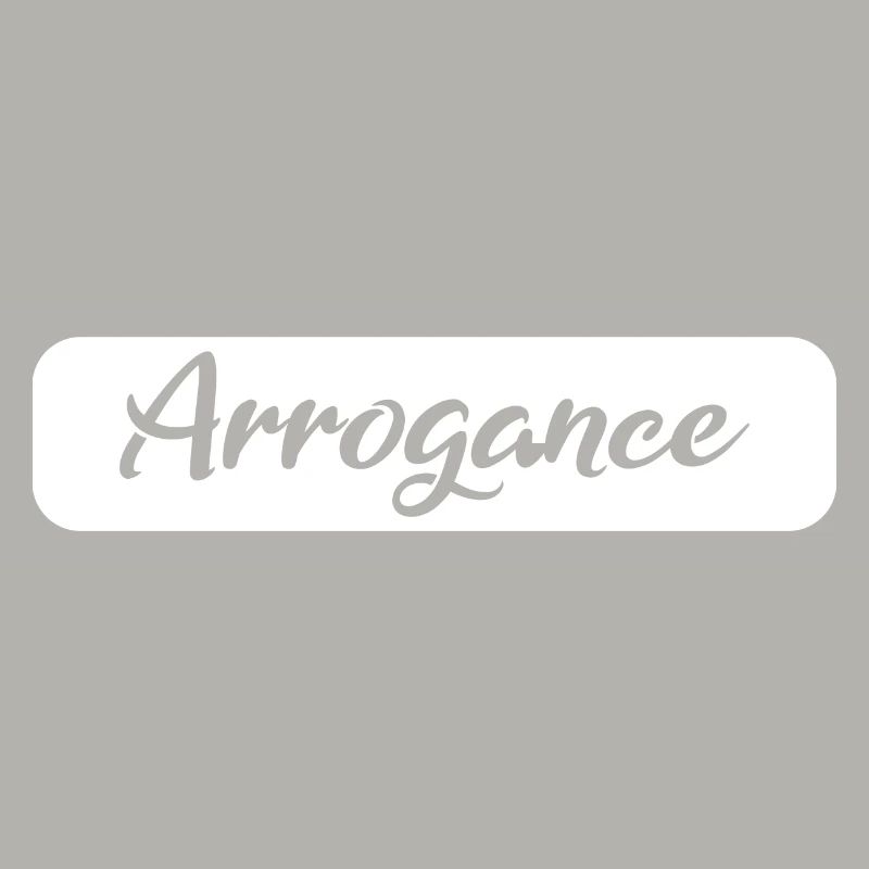 Arrogance Geschenk white