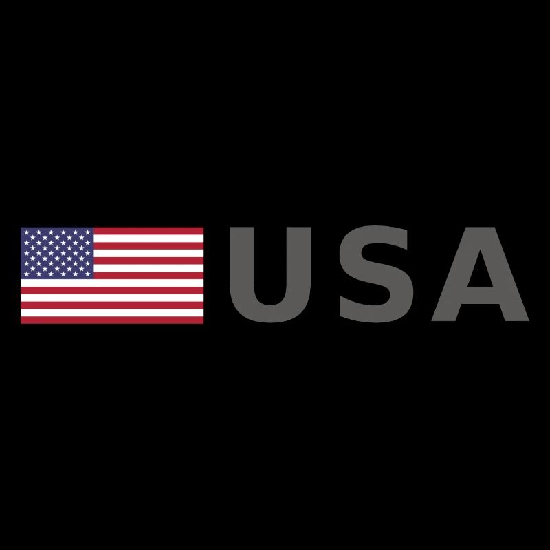 ÉQUIPE États-Unis Drapeau américain devant la police de caractères