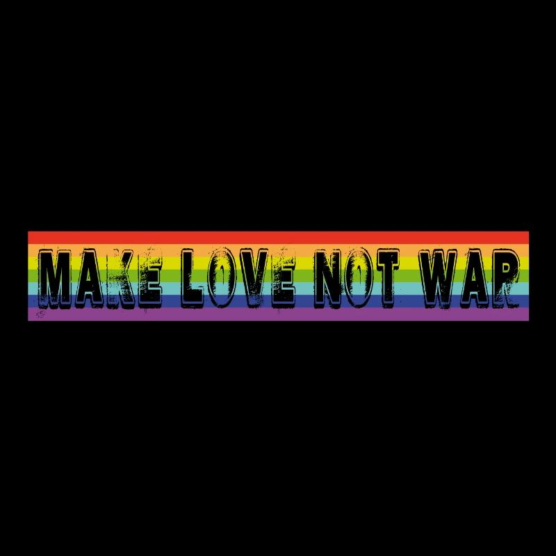 make love not war | rainbow