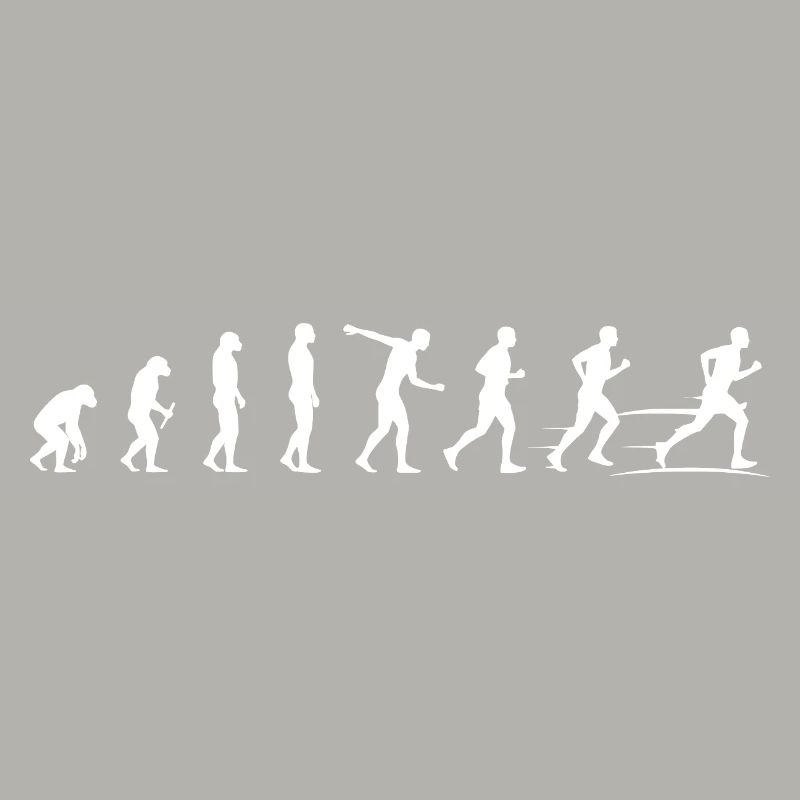 Evolution der Bewegung - Läufer Marathon 