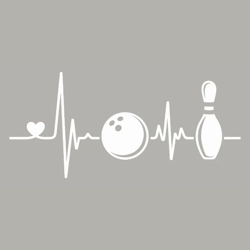 Bowling Herzschlag Design