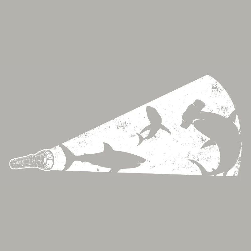 Mégaphone silhouette de requin
