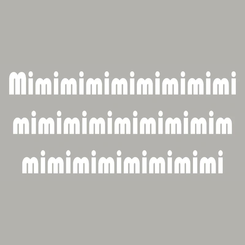 Mimi Typografie Muster Pattern