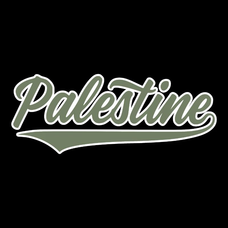 Palestine baseball-style olive-green-white