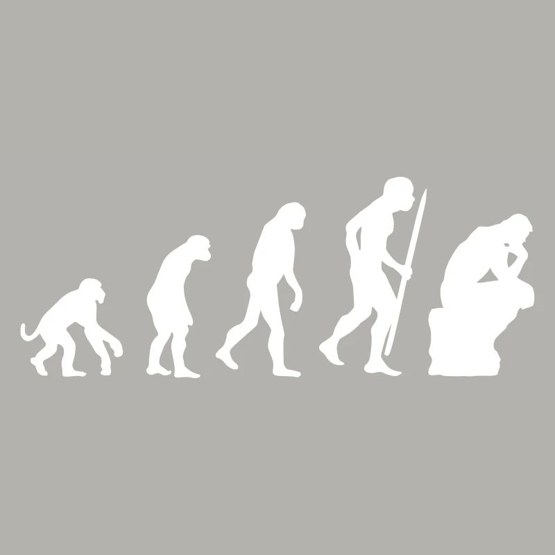 Évolution du penseur philosophie philosophe drôle