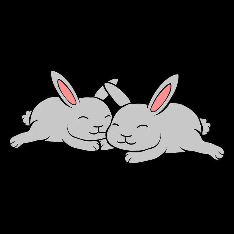 2 lapins amoureux
