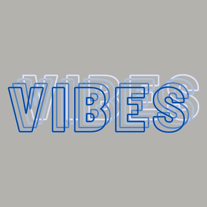 Vibes abstrait bleu
