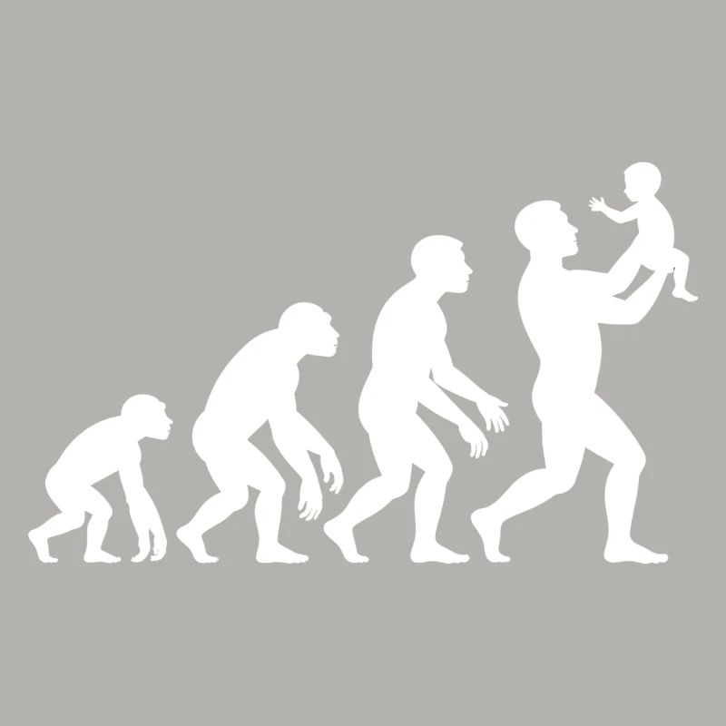 Evolution vom Affen zum Vater