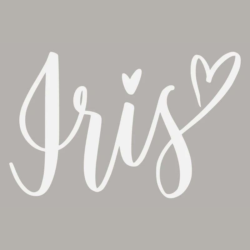 Iris Heart Lettering