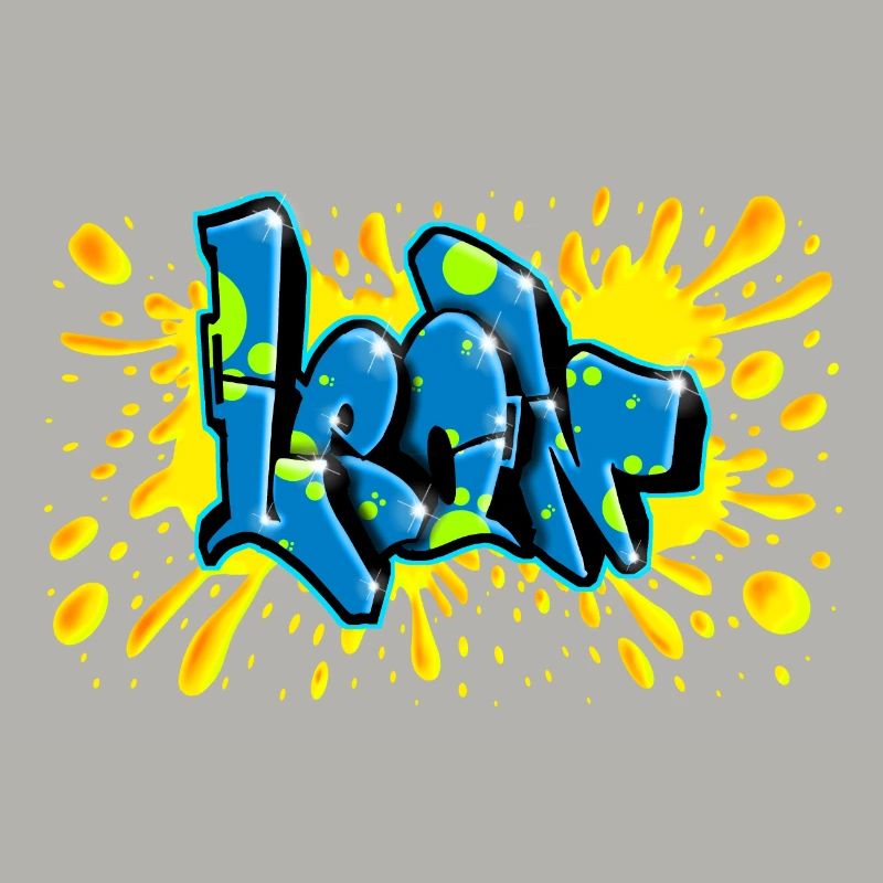 Léon graffiti splash prénom imprimable sur tout