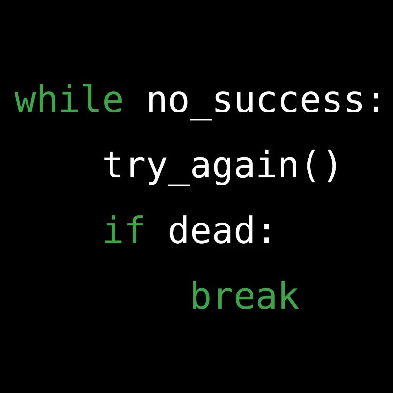 While no success, try again