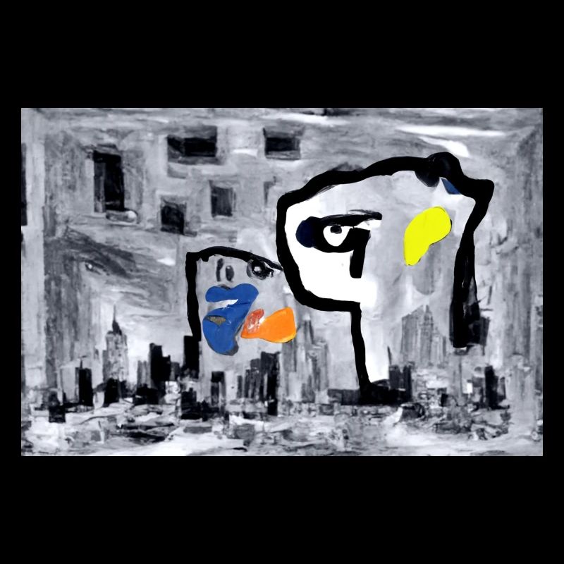 Die Stadt in Abstrakt -
