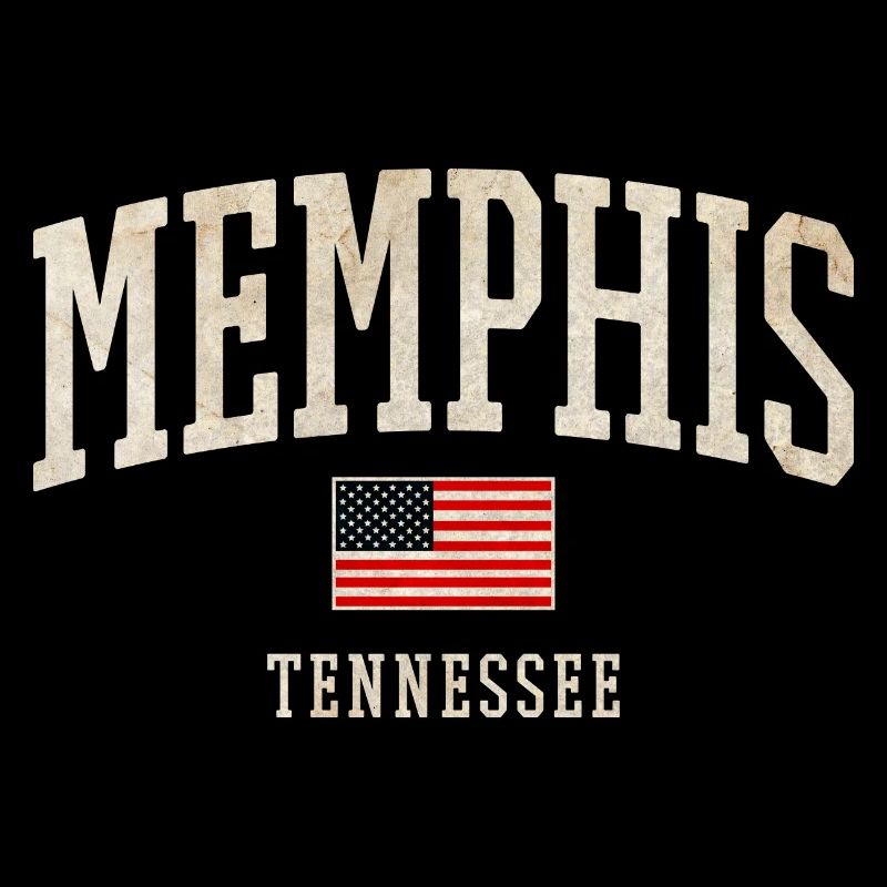 Drapeau vintage de Memphis Tennessee