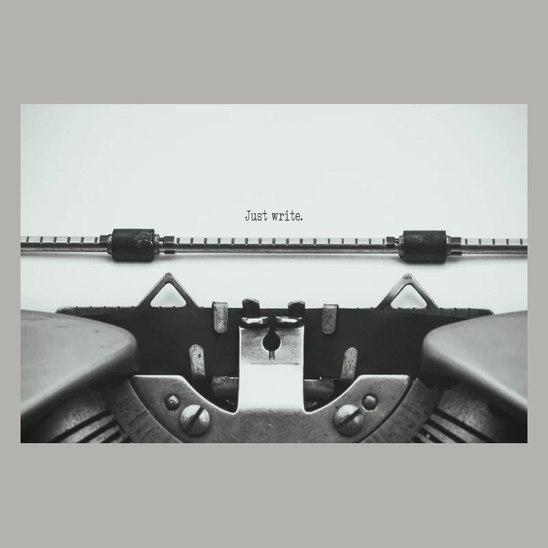 Just Write Vintage Typewriter Design