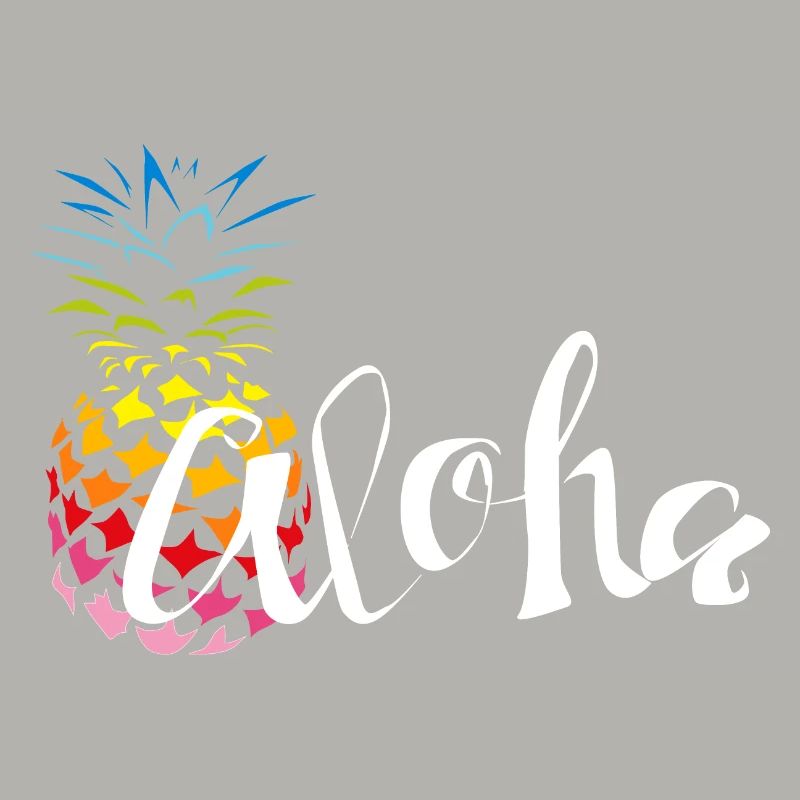 Ananas Regenbogen Aloha