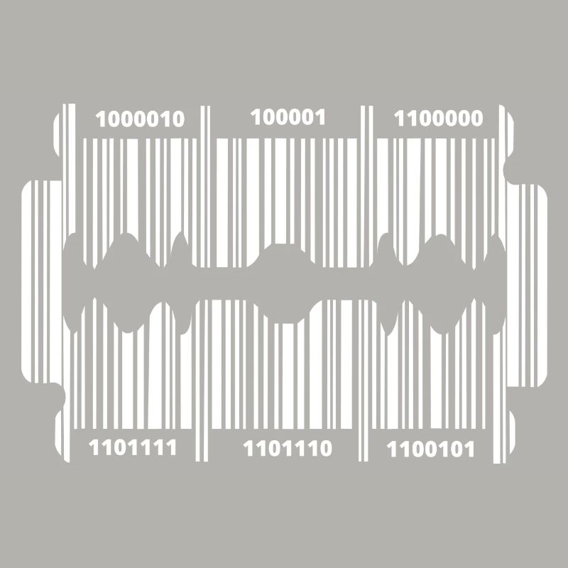 Razor blade with code